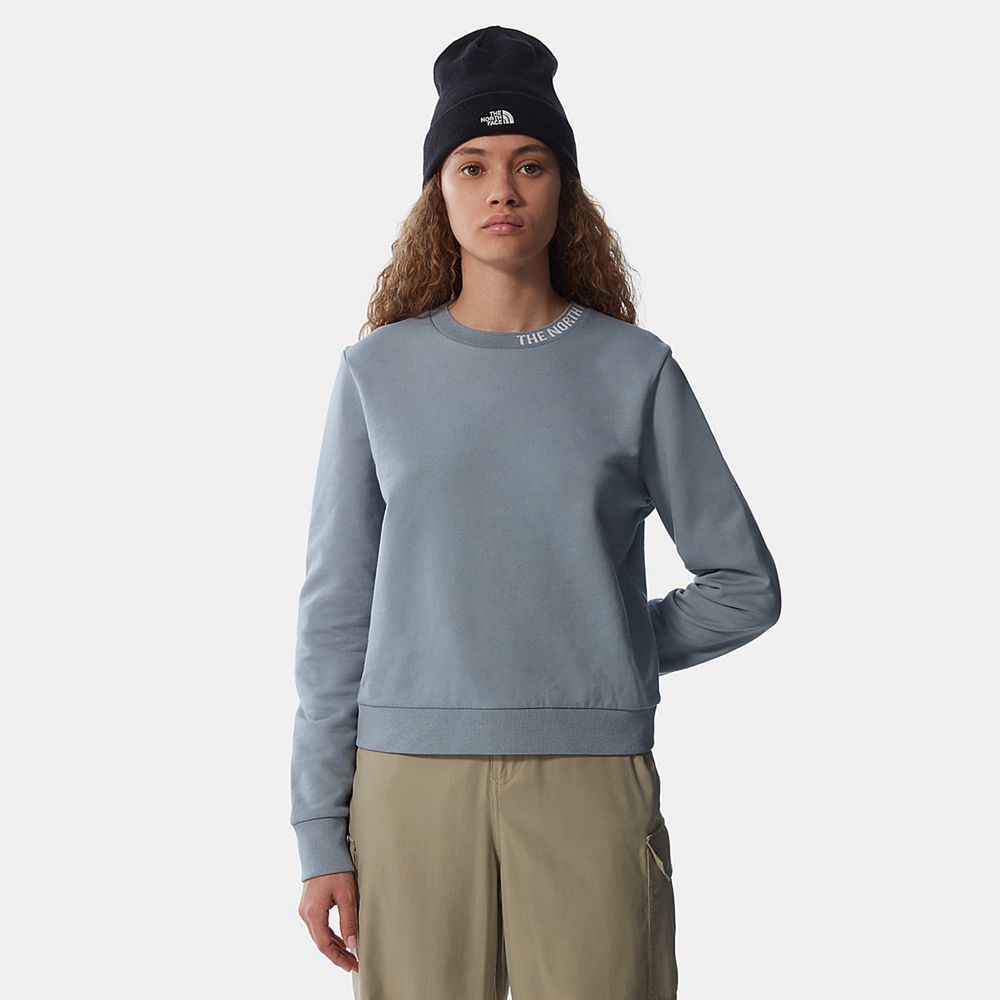 The North Face Pullover Womens Australia - The North Face Zumu Crew Neck Grey (YGF-862314)